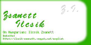 zsanett ilcsik business card